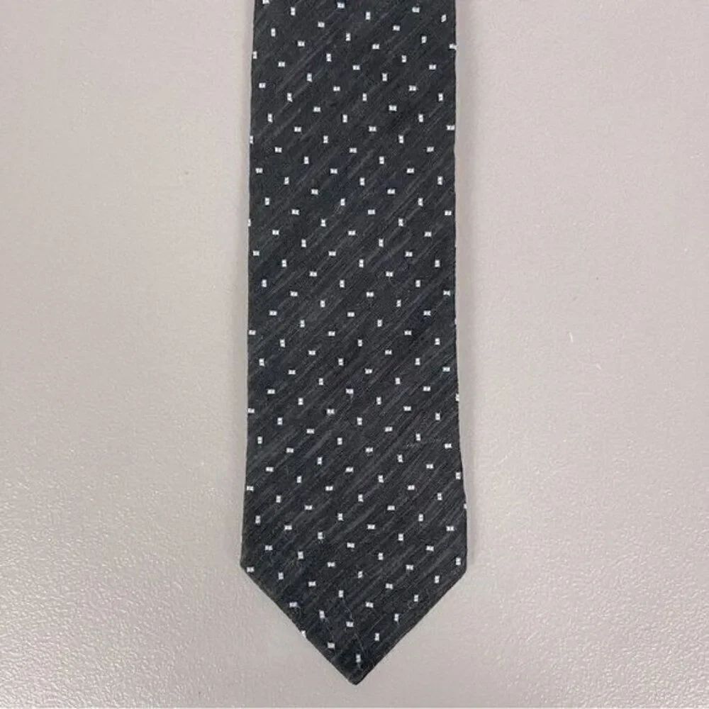 ARMANI MENS SOLK BLEND TIE BLUE WITH DESIGN